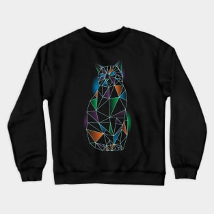 Polygonal cat Crewneck Sweatshirt